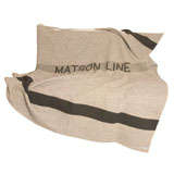 Vintage 1930's wool blanket from the Matson Shipping Line